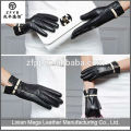 High quality cheap custom Fashion 100% Genuine China Wool Leather Gloves